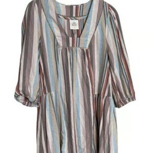 Knox Rose Dress Large Multicolor Striped Flowy Women